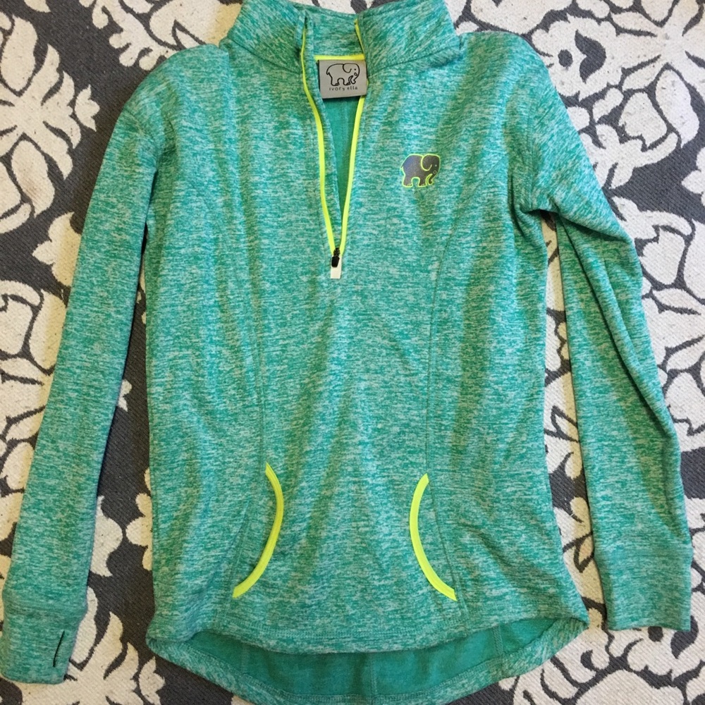 Ivory Elephant Quarter Zip